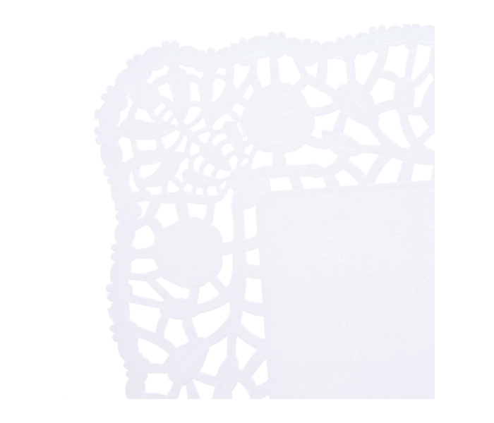 Hotpack RD1216 Set of 250 Pieces 12 Inch x 16 Inch Rectangle Lace Paper Doilies - White - Zoom Image 3