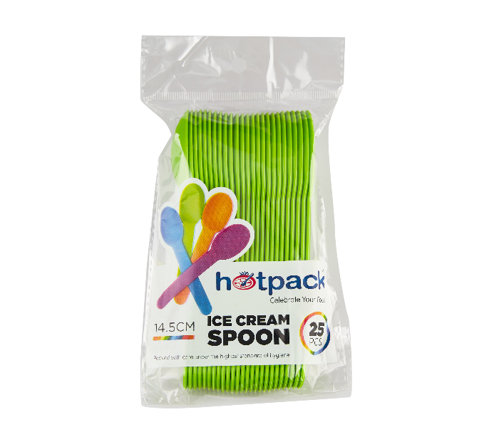 Hotpack ICSPPMIX Set of 25 Pieces 14.5cm PP Ice Cream Spoon - Zoom Image 8