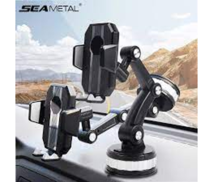 Generic Car Phone Holder Mount, Suction Cup Stand, Universal Dashboard/Windshield/Window Phone Holder One-Button Pop-up Strong Suction Cell Phone-B - Zoom Image 2