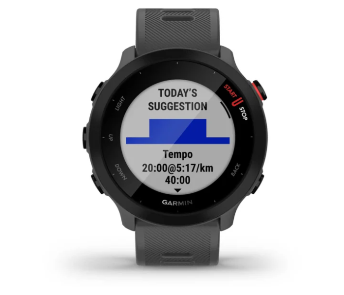 Garmin 010-02562-13 Forerunner 55 GPS EU Smart Watch - Monterra Grey - Zoom Image 2