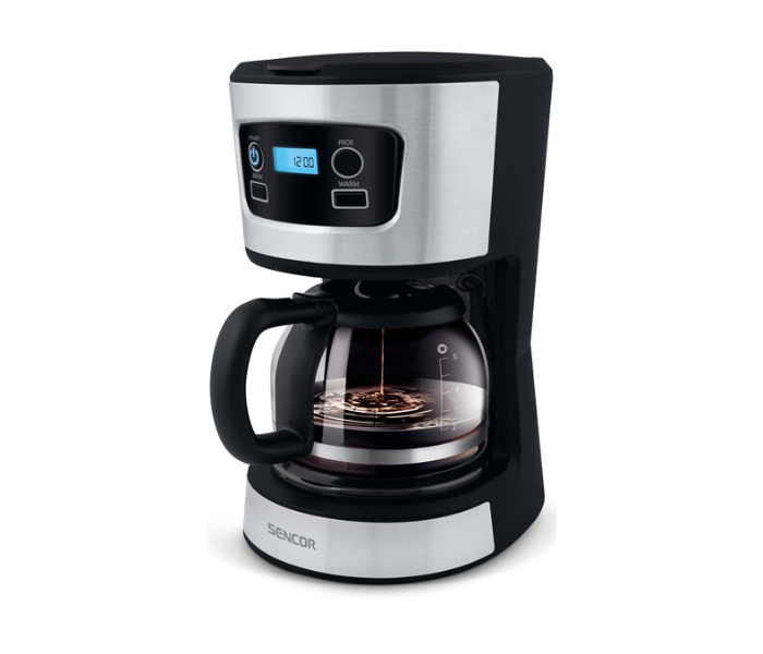 Sencor SCE 3700BK 700Watts Coffee Maker - Black and Silver - Zoom Image 1