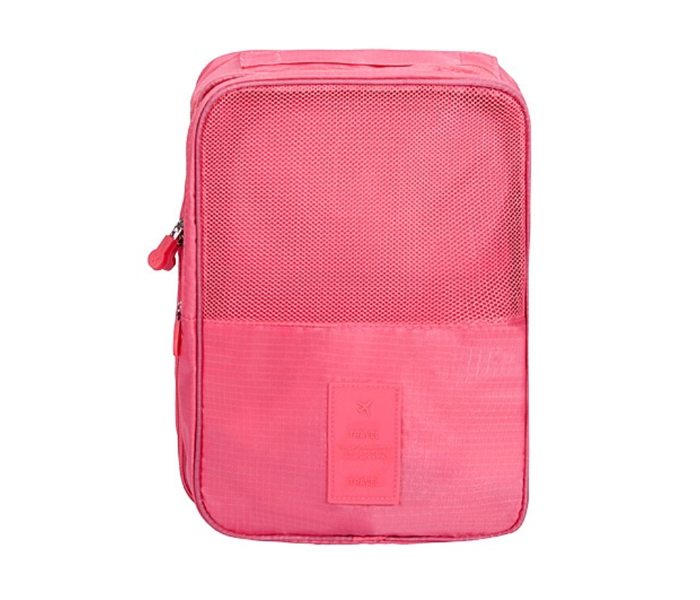 Korean Waterproof Travel Shoes Storage Bag - Pink - Zoom Image 1