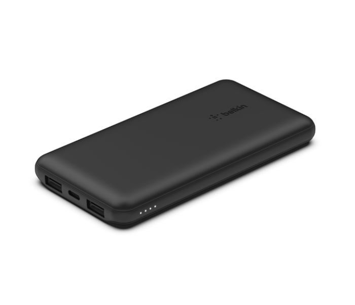 Belkin BPB011btBK 10K Power Bank With Usb-C 15W, Dual Usb-A, 15Cm Usb-A To C Cable - Black - Zoom Image 2