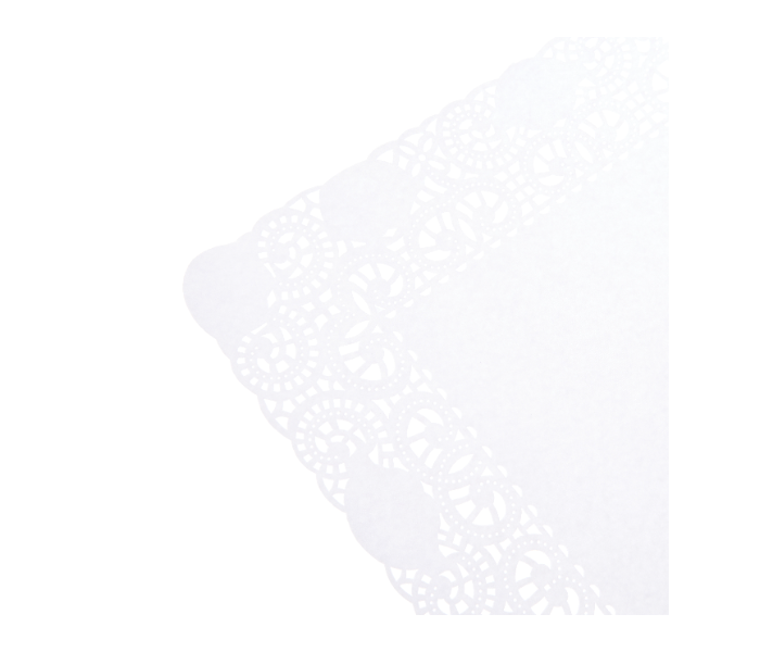 Hotpack RD1418 Set of 250 Pieces 14 Inch x 18inch Rectangle Lace Paper Doilies - White - Zoom Image 3