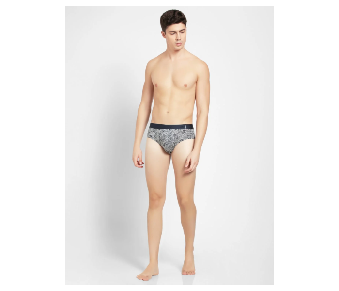 Jockey US52 Briefs with Exposed Waistband for Men Small - Grey - Zoom Image 4