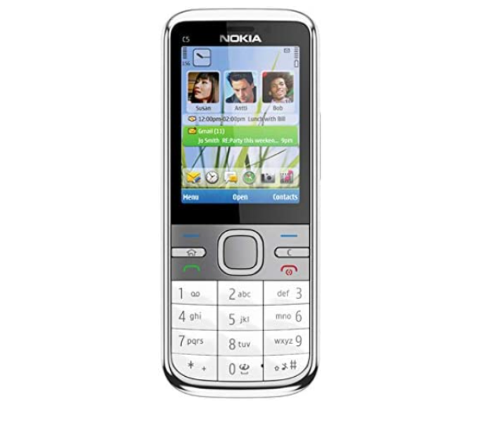 Nokia C5 Refurbished Mobile Phone - White - Zoom Image