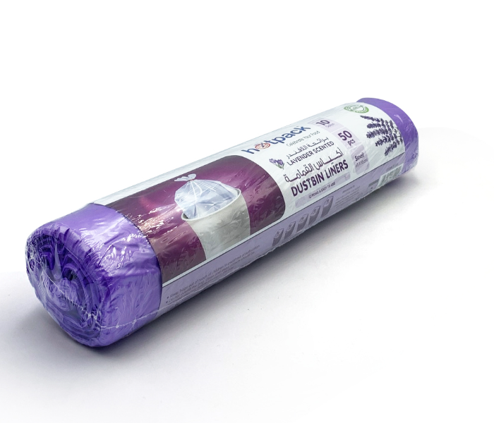 Hotpack OPDBLS4555 Set of 50 Pieces 45X55 cm Dust Bin Liner Bag Lavender Scented Roll - Zoom Image 2