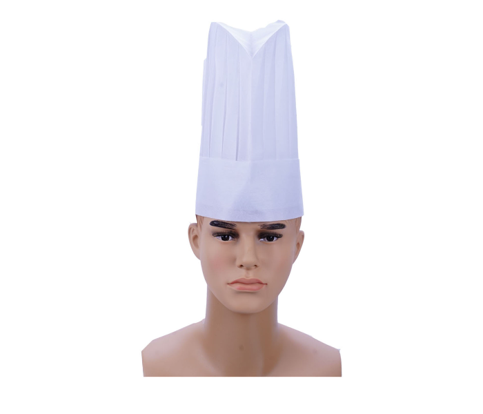 Hotpack NWCHEFHAT10 Set of 50 Pieces 10 Inch Non Woven Round Chef Hat - Zoom Image 1