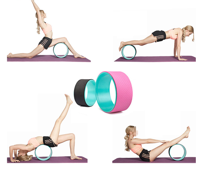 Upgraded 33cm 3D Massage Roller Yoga Wheel - Zoom Image 1