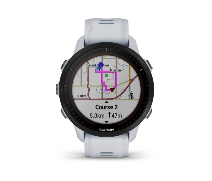 Garmin 010-02638-21 Forerunner 955 Solar Emea Smart Watch - White - Zoom Image 4