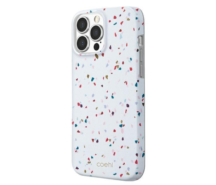 Uniq Coehl Iphone 6.1 Inch Pro 2021 Terrazzo Mobile Covers - White - Zoom Image