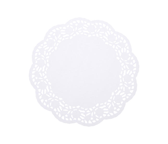 Hotpack RD8.5 Set of 250 Pieces 8.5 Inch Round Lace Paper Doiles - White - Zoom Image 1