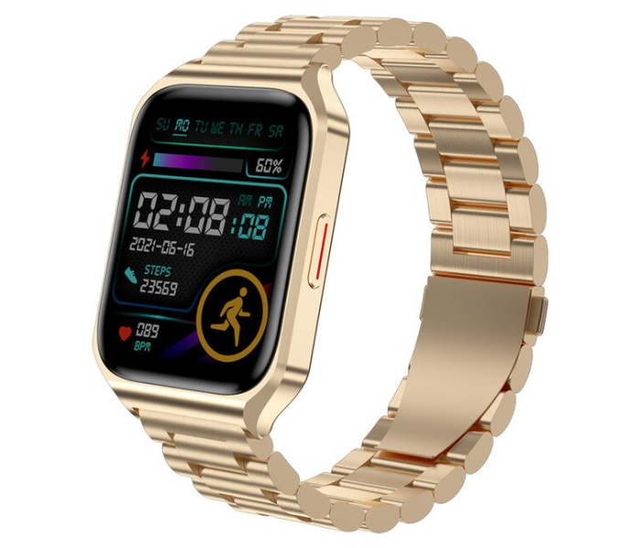 TW3 Bluetooth Call NFC Sport Fitness Tracker Slim Wristlet Smart Watch - Golden Bronze - Zoom Image 2