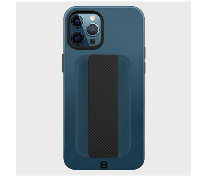 Uniq iphone 12 Pro Max Heldro Flexgrip Band - Black and Blue - Zoom Image 2