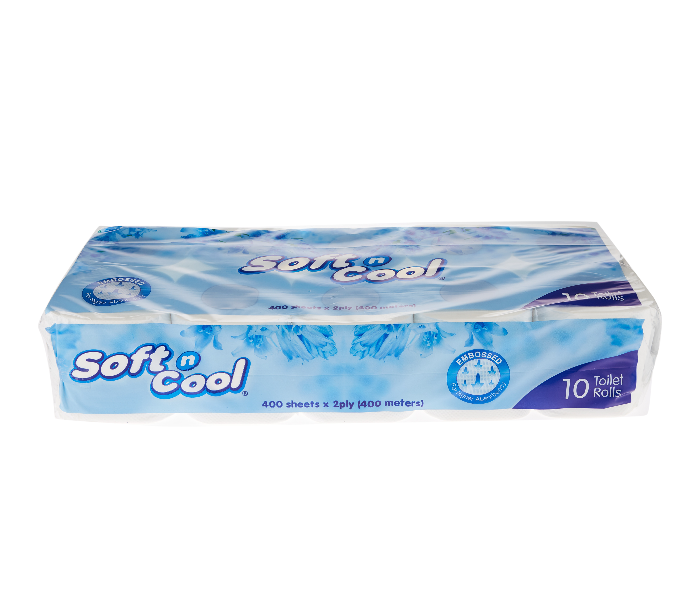 Hotpack SNCTR400 Soft N Cool 400 Sheets Pack Of 10 Rolls Toilet Rolls - Zoom Image 2