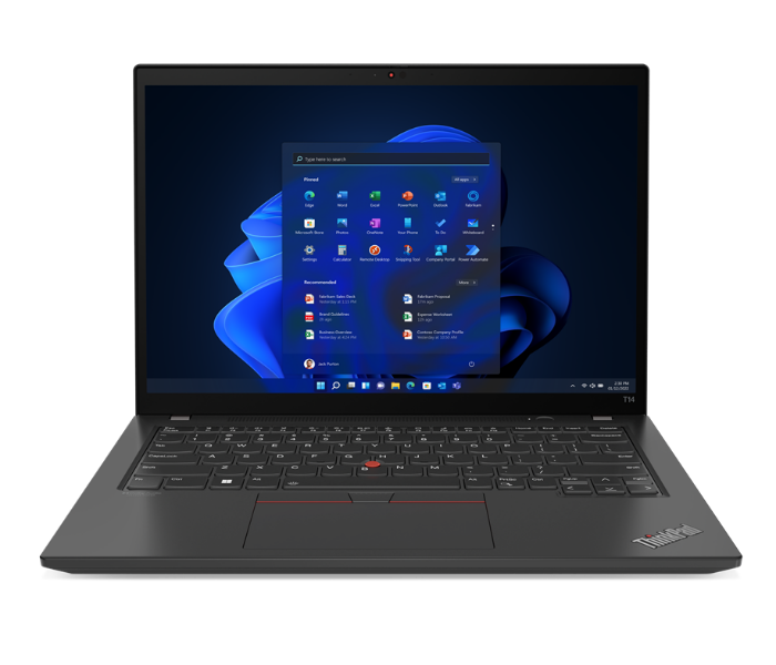 Lenovo ThinkPad T14 Gen 3 21AH006FGR 14 Inch Intel Core i5 8GB RAM 512GB SSD Integrated Intel Iris Xe Graphics WUXGA IPS 300nits English Arabic Keyboard Windows 11 Pro - Zoom Image 1