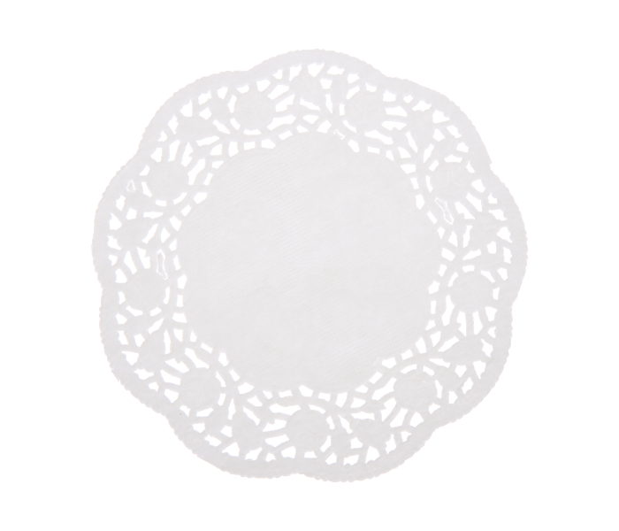 Hotpack RD3.5 Set of 250 Pieces 3.5 Inch Round Lace Paper Doiles - White - Zoom Image 2