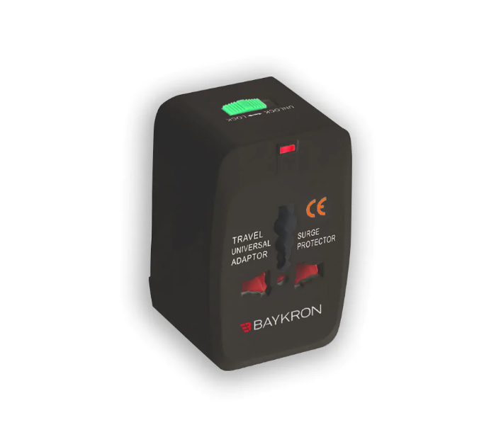 Baykron 20-004334/ITC001BLACK Mbd Itc001 Universal Travel Adapter - Black - Zoom Image 1