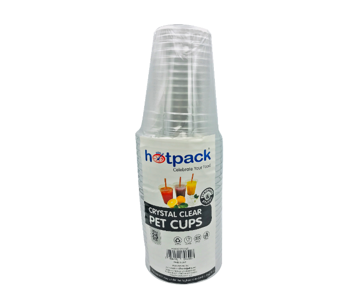 Hotpack HSMCG12PETHP Set of 25 Piece 12 Ounce Pet Clear Cup - Zoom Image