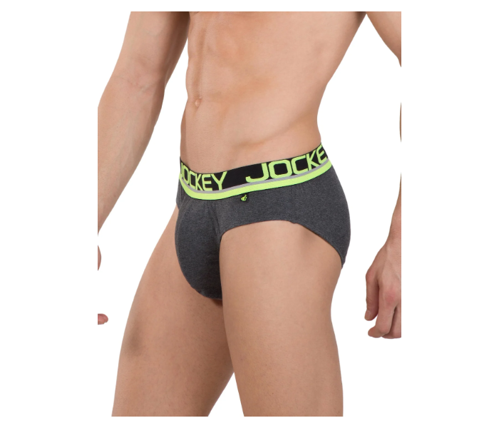 Jockey FP02 Modern Brief for Men Small - Dark Grey - Zoom Image 2