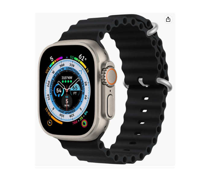 New 2022 Series 8 Smart Watch - Black - Zoom Image 1