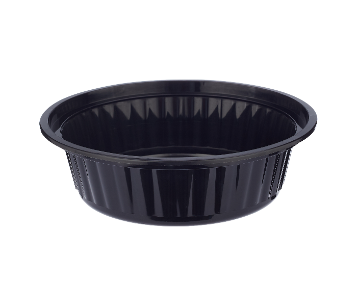 Hotpack HSMBB8311 Set of 5 Pieces 16 Oz Black Base Round Container With Lids - Zoom Image 4