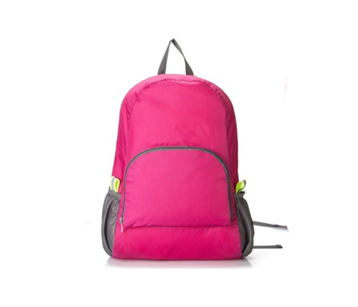 Korean Detachable Double Shoulder Full Length Backpack - Rose Red - Zoom Image 2