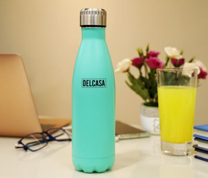 Delcasa DC1894 350ml Reusable Stainless Steel Water Bottle - Green - Zoom Image 2