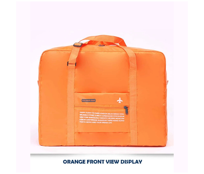 Korean Large Capacity Hand Travel Luggage Bag Foldable - Orange - Zoom Image 3