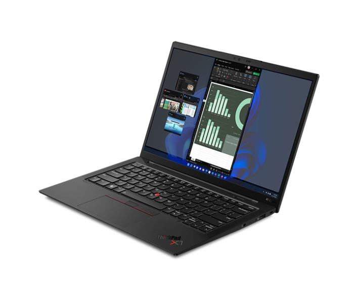 Lenovo 21CB002TGR ThinkPad X1 Carbon Gen10 14 Inch WUXGA Intel Core i7-1255U Processor 16GB RAM 1TB SSD Windows 11 Pro English Arabic Keyboard - Black - Zoom Image 3