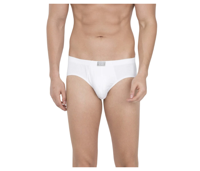 Jockey 8035 Pack of 3 Brief with Concealed Waistband for Men Small - White - Zoom Image 1