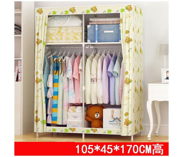 Easily Portable and Side Pocket Design Wardrobe - Zoom Image 1