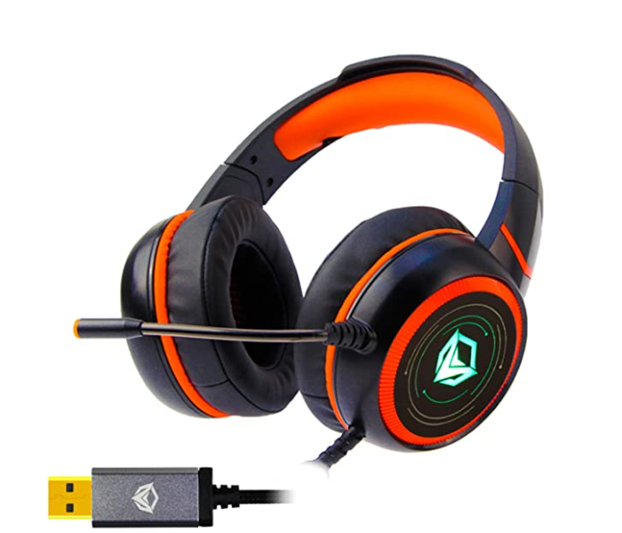 Meetion MGHP030 USB Backlit Gaming Headset - Black - Zoom Image