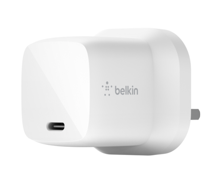 Belkin WCA005myWH Boostcharge 30W Usb-C Pd Wall Charger - White - Zoom Image