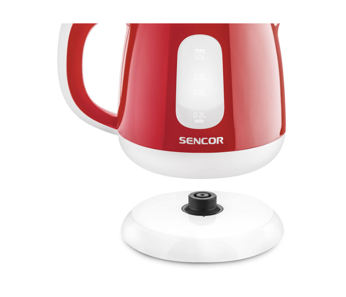 Sencor SWK 1014 RD 1 Litre 1100 Watts Kettle - Red and White - Zoom Image 2