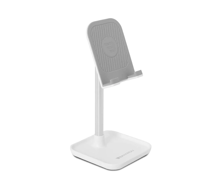 Baykron BA-MB-WH Portable Mobile Tablet Stand - White - Zoom Image 1