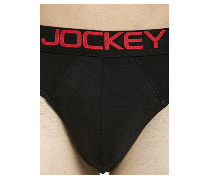 Jockey US07 Briefs with Exposed Waistband for Men Small - Black - Zoom Image 5