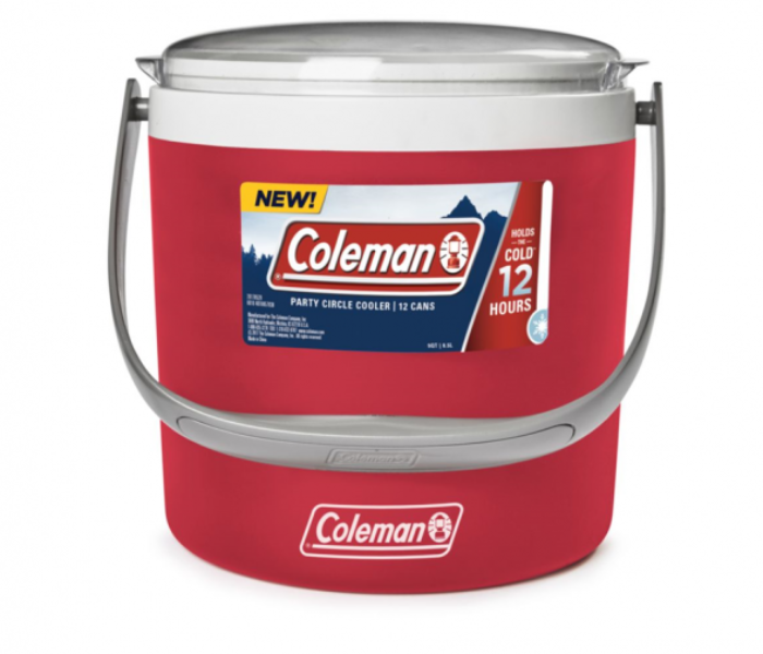 Coleman 2000033055 9QT Party Circle Cooler - Red - Zoom Image 1