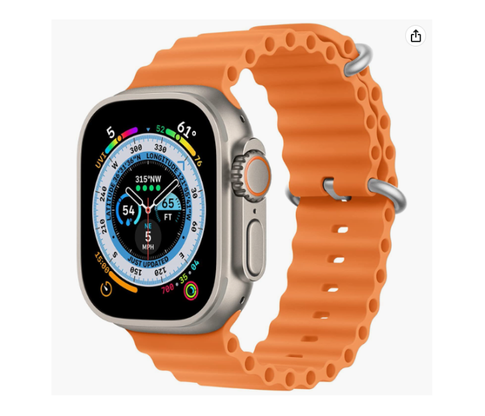 New 2022 Series 8 Smart Watch - Orange - Zoom Image 4