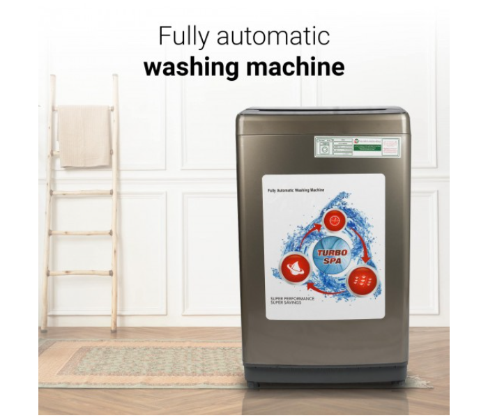 Afra AF-8145WMWT 9 Kg 400Watts Top Loading Automatic Washing Machine - Brown - Zoom Image 2