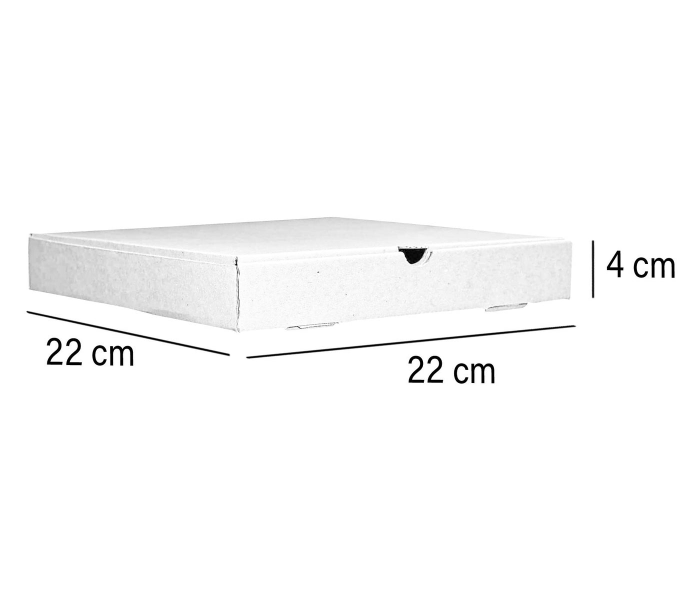 Hotpack HSMPB2222W Set of 5 Pieces Plain White Pizza Box - Zoom Image 3