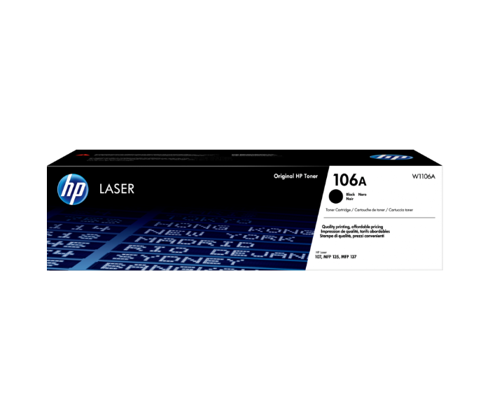 HP W1106A 106A Original Laser Toner Cartridge - Black - Zoom Image 3