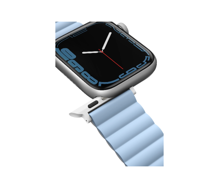 Uniq Revix 45 44 42mm Reversible Magnetic Apple Watch Strap - White and Blue - Zoom Image 3