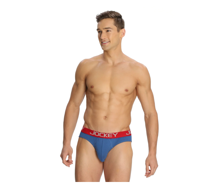 Jockey US17 Cotton Brief Assorted for Men Medium - Blue - Zoom Image 1