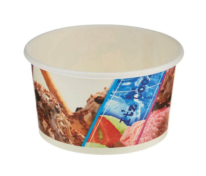 Hotpack HSMICB500X5 Set of 5 Pieces 500ml Paper Ice Cream Cup - Zoom Image