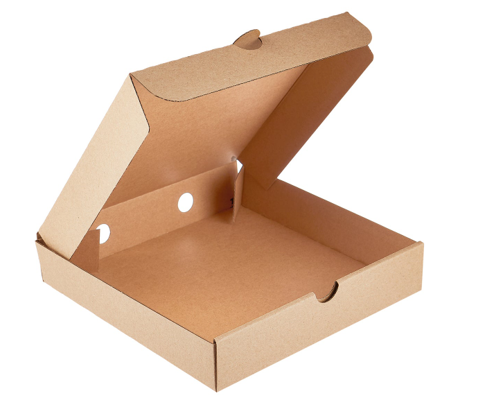 Hotpack HSMPB2828P Set of 5 Pieces Plain Brown Pizza Box - Zoom Image 1