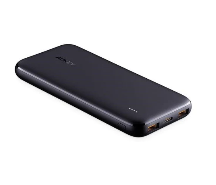 AUKEY PB-N73 BK 10000mAh 15W Powerbank Slim - Black - Zoom Image 1