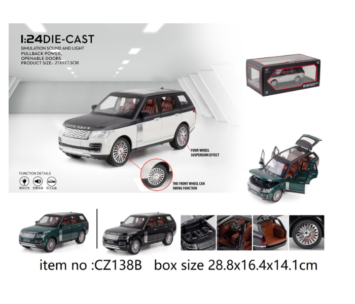 CZ138B 1:24 Die-cast Car Activity Toy Set for Kids - Zoom Image