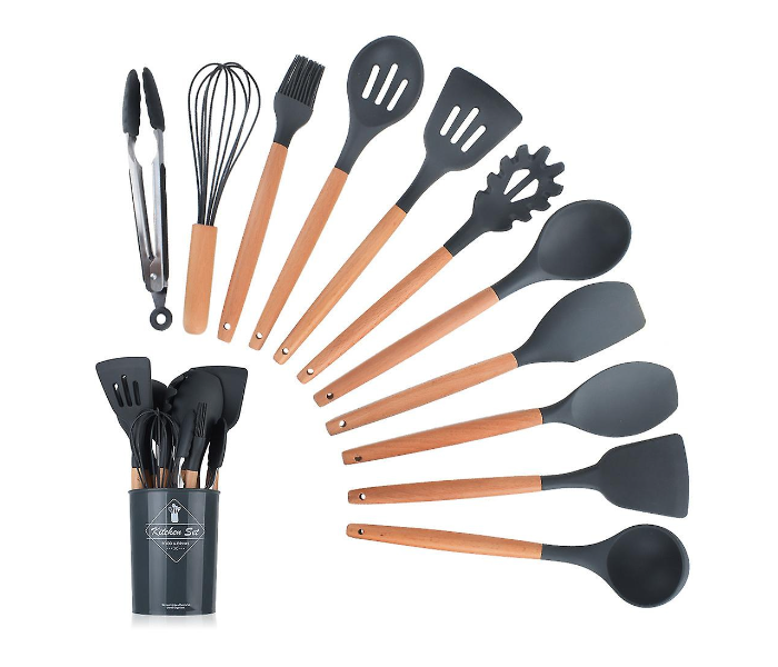 Set of 11Pieces Cooking Tools Kit - Grey - Zoom Image 1