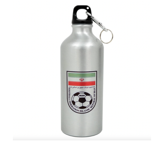 Water Bottle with Iran Football Logo - Silver - Zoom Image